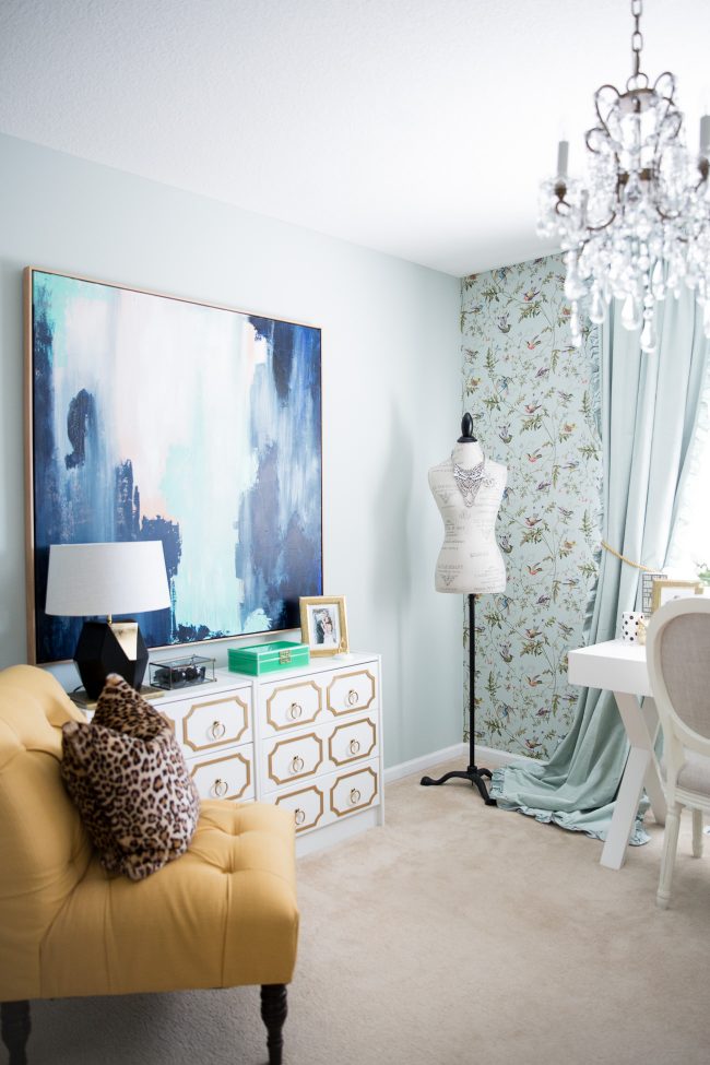 Mia mia mine home office tour painting